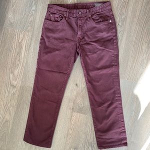 Men’s Bonobos Travel Jeans - burgundy